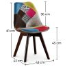 Eetkamerstoel - bekleed met patchwork - Simona image 7