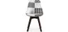Eetkamerstoel - bekleed met zwart-wit patchwork - nieuwe editie - Sam image 7