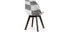 Eetkamerstoel - bekleed met zwart-wit patchwork - nieuwe editie - Sam image 7