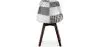 Eetkamerstoel - bekleed met zwart-wit patchwork - nieuwe editie - Sam image 7