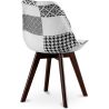 Eetkamerstoel - bekleed met zwart-wit patchwork - nieuwe editie - Sam image 7