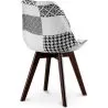 Eetkamerstoel - bekleed met zwart-wit patchwork - nieuwe editie - Sam image 7