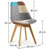 Eetkamerstoel - bekleed met patchwork - nieuwe editie - Patty image 7