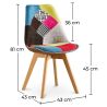Patchwork beklede eetkamerstoel - Simona image 7