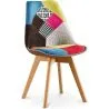 Patchwork beklede eetkamerstoel - Simona image 7