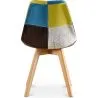 Patchwork beklede eetkamerstoel - Simona image 7