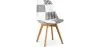 Eetkamerstoel - zwart-witte patchwork bekleding - nieuwe editie - Sam image 7