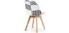 Eetkamerstoel - zwart-witte patchwork bekleding - nieuwe editie - Sam image 7