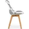 Eetkamerstoel - zwart-witte patchwork bekleding - nieuwe editie - Sam image 7