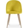 Eetkamerstoel - Fluweel bekleed - Scandinavische stijl - Evelyne image 7