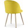 Eetkamerstoel - Fluweel bekleed - Scandinavische stijl - Evelyne image 7