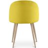 Eetkamerstoel - Fluweel bekleed - Scandinavische stijl - Evelyne image 7