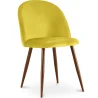 Eetkamerstoel - bekleed met fluweel - Scandinavisch design - Evelyne image 7