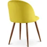Eetkamerstoel - bekleed met fluweel - Scandinavisch design - Evelyne image 7