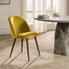 Eetkamerstoel - bekleed met fluweel - Scandinavisch design - Evelyne image 7