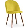 Eetkamerstoel - bekleed met fluweel - Scandinavisch design - Evelyne image 7