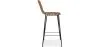 Rieten barkruk met rugleuning - Boho Bali Design - 75cm - Catori image 7