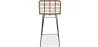 Rieten barkruk met rugleuning - Boho Bali Design - 75cm - Catori image 7