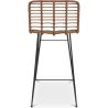 Rieten barkruk met rugleuning - Boho Bali Design - 75cm - Catori image 7