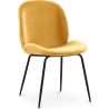 Eetkamerstoel - Bekleed met fluweel - Retro - Elias image 7