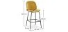 Kruk met rugleuning - Fluweel Bekleed - Retro Design - Elias image 7