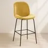Kruk met rugleuning - Fluweel Bekleed - Retro Design - Elias image 7