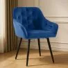 Eetkamerstoel met armleuningen - bekleed met fluweel - Alene image 7