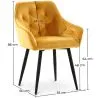 Eetkamerstoel met armleuningen - bekleed met fluweel - Alene image 7