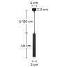 Buis Plafondlamp - LED Hanglamp - Zwart - Bruna image 7