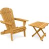 Tuinstoel en tuintafel - hout - Alana image 7