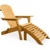 Ligstoel met Voetsteun - Houten Tuinstoel - Alana image 7
