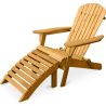 Ligstoel met Voetsteun - Houten Tuinstoel - Alana image 7
