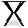 Rechthoekige eettafel - Industrieel ontwerp - Hout en metaal - Danr image 7