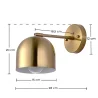 Wandlamp - Goudkleurig Metaal - Bleni image 7