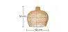 Rotan plafondlamp - Hanglamp - Boho Bali Design - Mai image 7