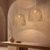 Rotan plafondlamp - Hanglamp Boho Bali Design - Bu image 7