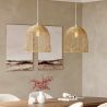 Rotan plafondlamp - Hanglamp Boho Bali Design - Bu image 7