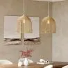 Rotan plafondlamp - Hanglamp Boho Bali Design - Bu image 7