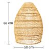 Rotan plafondlamp - Hanglamp Boho Bali Design - 50cm - Puong image 7