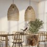 Rotan plafondlamp - Hanglamp Boho Bali Design - 50cm - Puong image 7
