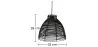 Zwarte Rotan Plafondlamp - Hanglamp Boho Bali Design - Gian image 7