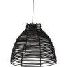 Zwarte Rotan Plafondlamp - Hanglamp Boho Bali Design - Gian image 7