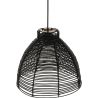 Zwarte Rotan Plafondlamp - Hanglamp Boho Bali Design - Gian image 7