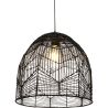 Zwarte rotan plafondlamp - Hanglamp Design Boho Bali - Le image 7