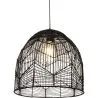 Zwarte rotan plafondlamp - Hanglamp Design Boho Bali - Le image 7