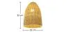 Rotan plafondlamp - Hanglamp Boho Bali Design - Lie image 7
