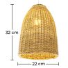 Rotan plafondlamp - Hanglamp Boho Bali Design - Lie image 7