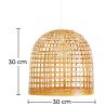 Bamboe plafondlamp - Design hanglamp Boho Bali - Thi image 7
