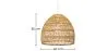 Rotan Plafondlamp - Hanglamp Design Boho Bali - 40cm - Hoa image 7