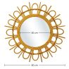 Wandspiegel - Rond Design Boho Bali (60 cm) - Miu image 7